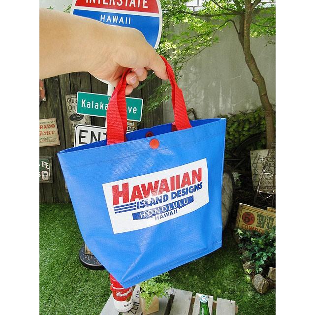 ハワイアン　ブルーシートミニトート　アメリカ雑貨　アメリカン雑貨 | 