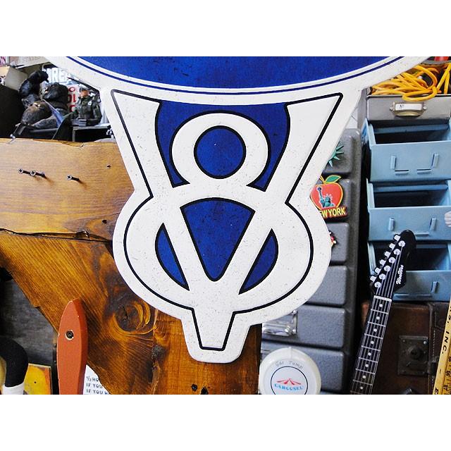 フォードV8　ダイカットロゴ　ブリキ看板　■ アメリカ雑貨 アメリカン雑貨 サインプレート ティンサインボード |  | 02