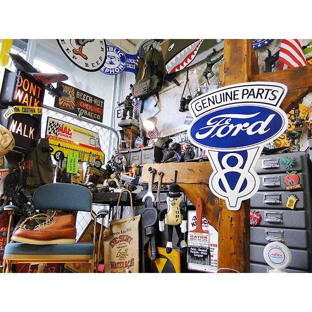 フォードV8　ダイカットロゴ　ブリキ看板　■ アメリカ雑貨 アメリカン雑貨 サインプレート ティンサインボード |  | 05