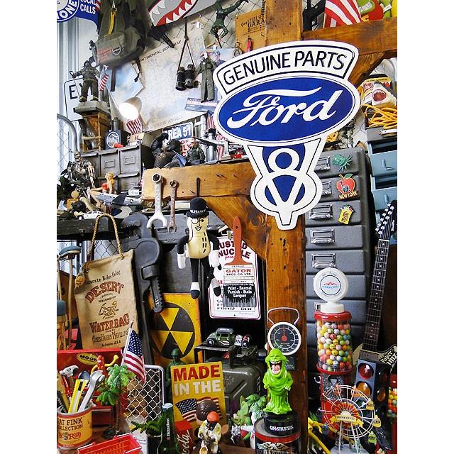 フォードV8　ダイカットロゴ　ブリキ看板　■ アメリカ雑貨 アメリカン雑貨 サインプレート ティンサインボード |  | 06