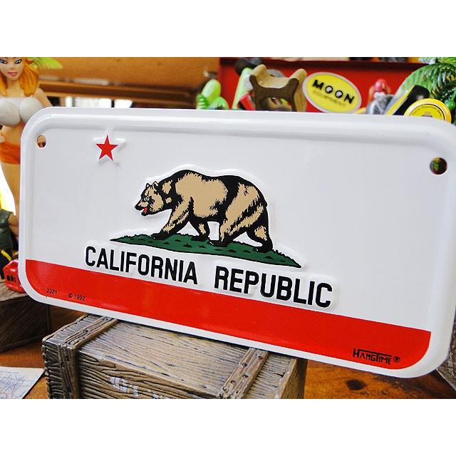 カリフォルニアフラッグ　バイカープレート　アメリカ雑貨 アメリカン雑貨 |  | 01