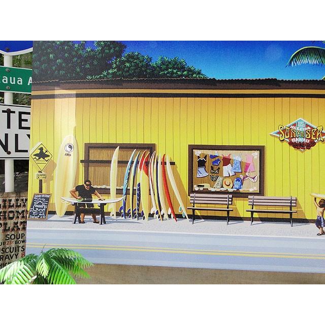 ハワイアン　キャンバスアート　（ハレイワ　サーフ＆シー）　栗山義勝　アメリカン雑貨 アメリカ雑貨 |  | 01