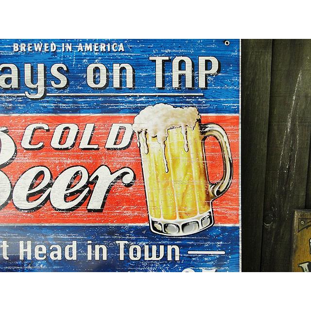 ド迫力！特大サイズ看板　コールドビアー　U.S.ヘヴィースチールサイン　XLサイズ 　アメリカ雑貨　アメリカン雑貨 |  | 02