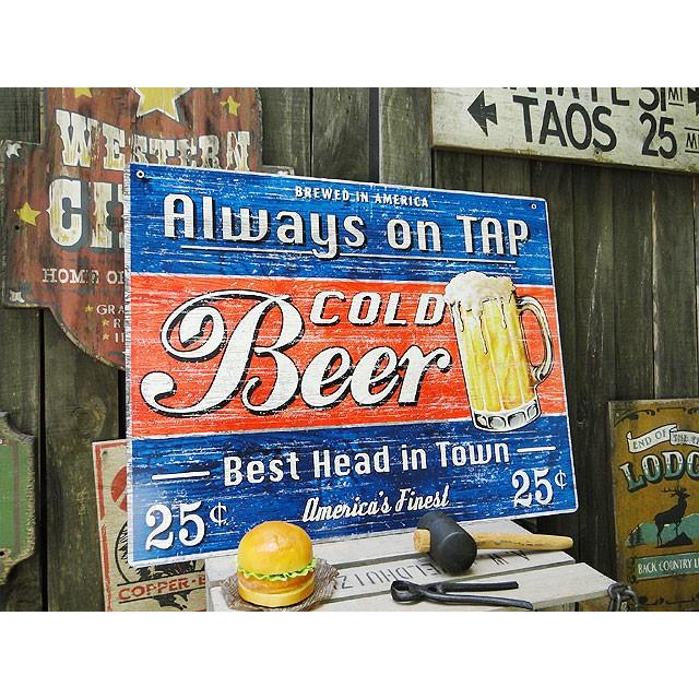 ド迫力！特大サイズ看板　コールドビアー　U.S.ヘヴィースチールサイン　XLサイズ 　アメリカ雑貨　アメリカン雑貨 |  | 05