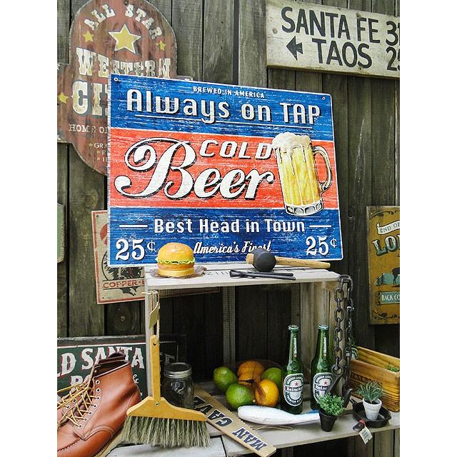 ド迫力！特大サイズ看板　コールドビアー　U.S.ヘヴィースチールサイン　XLサイズ 　アメリカ雑貨　アメリカン雑貨 |  | 06