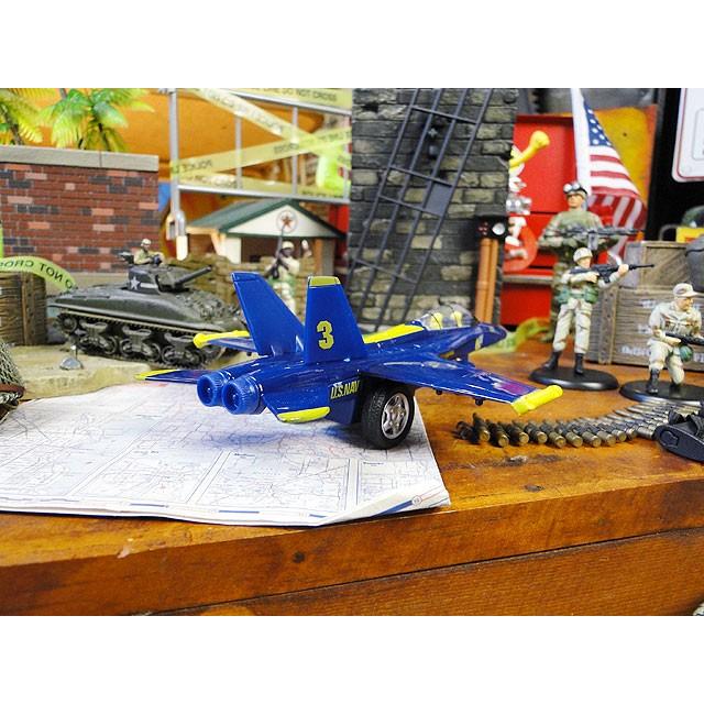 アメリカ軍の戦闘機モデルエアプレーン （F-18 ブルーエンジェルズ