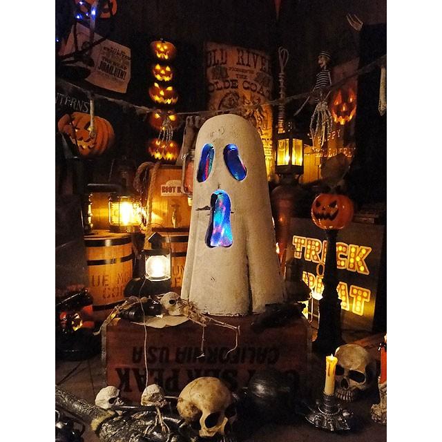 【即納】【在庫あり】　ゴーストスタンド　（マルチライト付き）　■　アメリカ雑貨　パーティー　飾り　店舗装飾　ハロウィン　飾り |  | 07