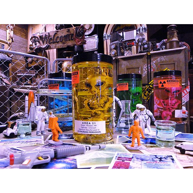 累計販売数5000個突破！　エリア51　エイリアンのホルマリン漬け　（ブラウンエイリアン）　所さんが大絶賛！世田谷ベースに飾られてます |  | 05