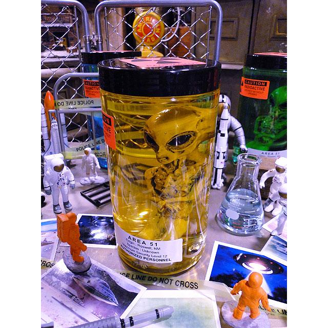 累計販売数5000個突破！　エリア51　エイリアンのホルマリン漬け　（ブラウンエイリアン）　所さんが大絶賛！世田谷ベースに飾られてます |  | 06