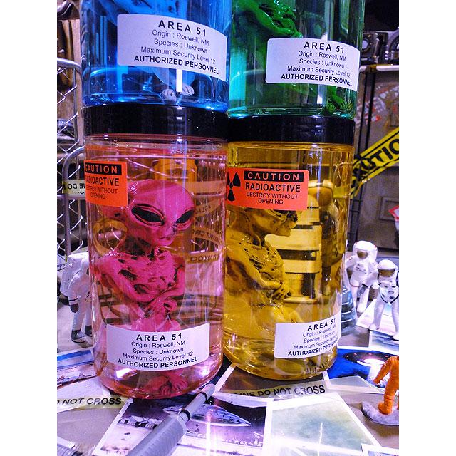 累計販売数5000個突破！　エリア51　エイリアンのホルマリン漬け　（ピンクエイリアン）　あの所さんが大絶賛！世田谷ベースに飾られてます |  | 15