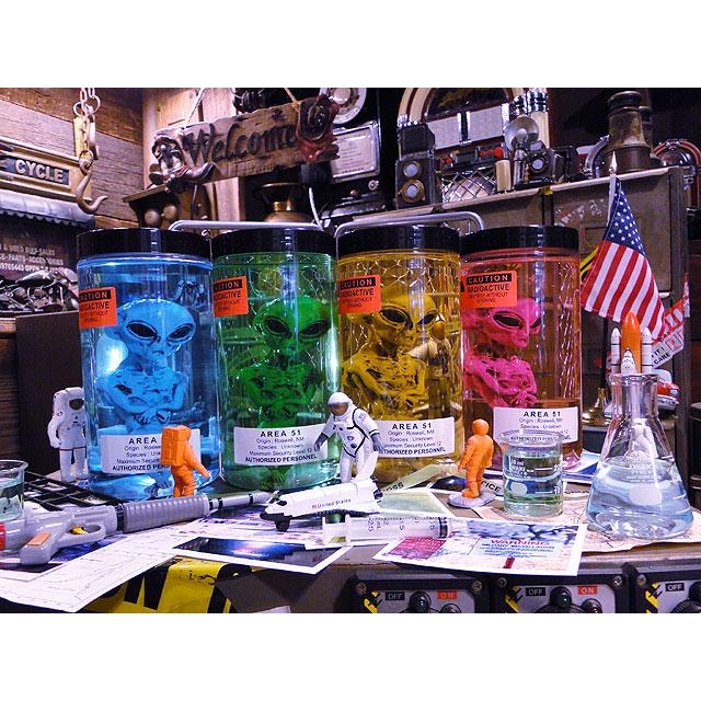 エリア51　エイリアンのホルマリン漬け　（グリーンエイリアン/グリーンリキッド）　あの所さんが大絶賛！世田谷ベースに飾られてます |  | 19