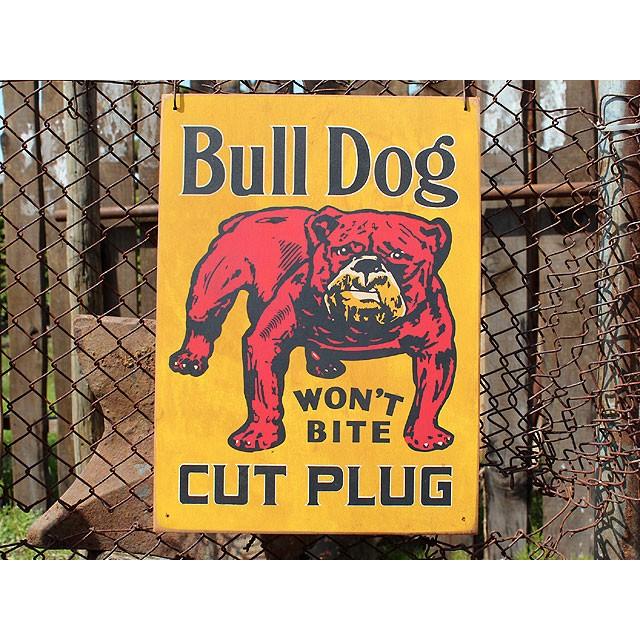 アメリカンガレージ　ウッドサイン　シリーズ第三弾　（ブルドッグ　カットプラグ）　アメリカ雑貨　アメリカン雑貨　壁掛け　木製看板 | 