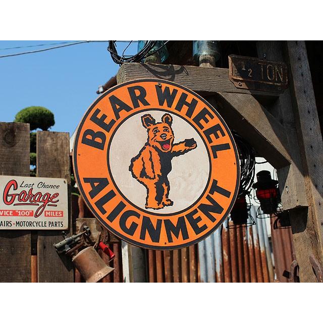 アメリカンガレージ　ウッドサイン　シリーズ第三弾　（ベアーホイールアライメント）　アメリカ雑貨　アメリカン雑貨　木製看板 |  | 02