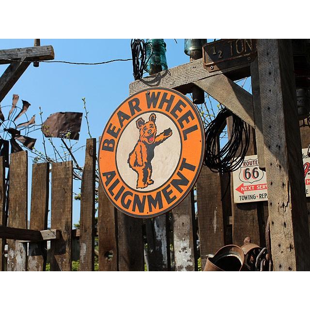 アメリカンガレージ　ウッドサイン　シリーズ第三弾　（ベアーホイールアライメント）　アメリカ雑貨　アメリカン雑貨　木製看板 |  | 03