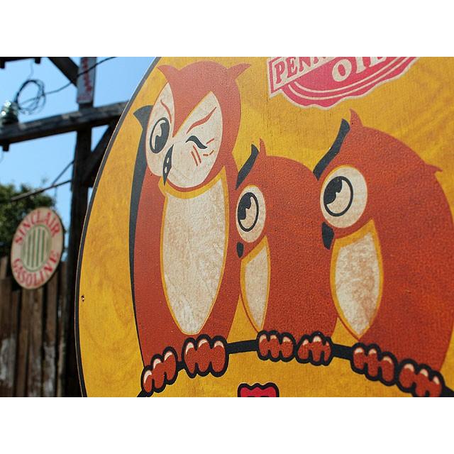 アメリカンガレージ　ウッドサイン　シリーズ第三弾　（ペンズオイル/フクロウ）　アメリカ雑貨　アメリカン雑貨　壁掛け　木製看板 |  | 05