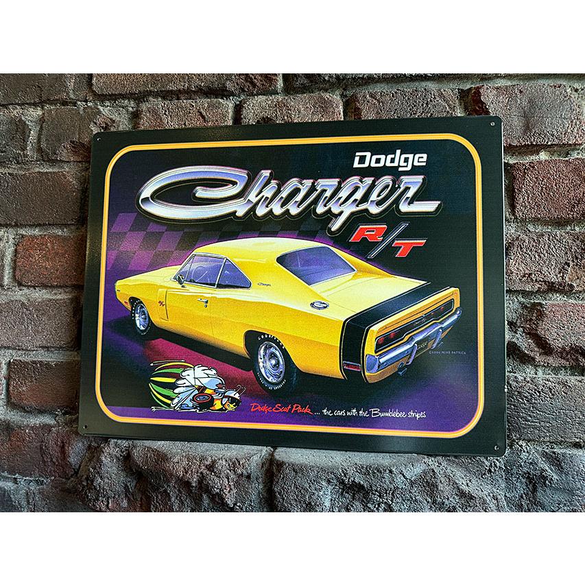 ダッジ　チャージャー　R/T　ブリキ看板　■ アメリカ雑貨 アメリカン雑貨 | 