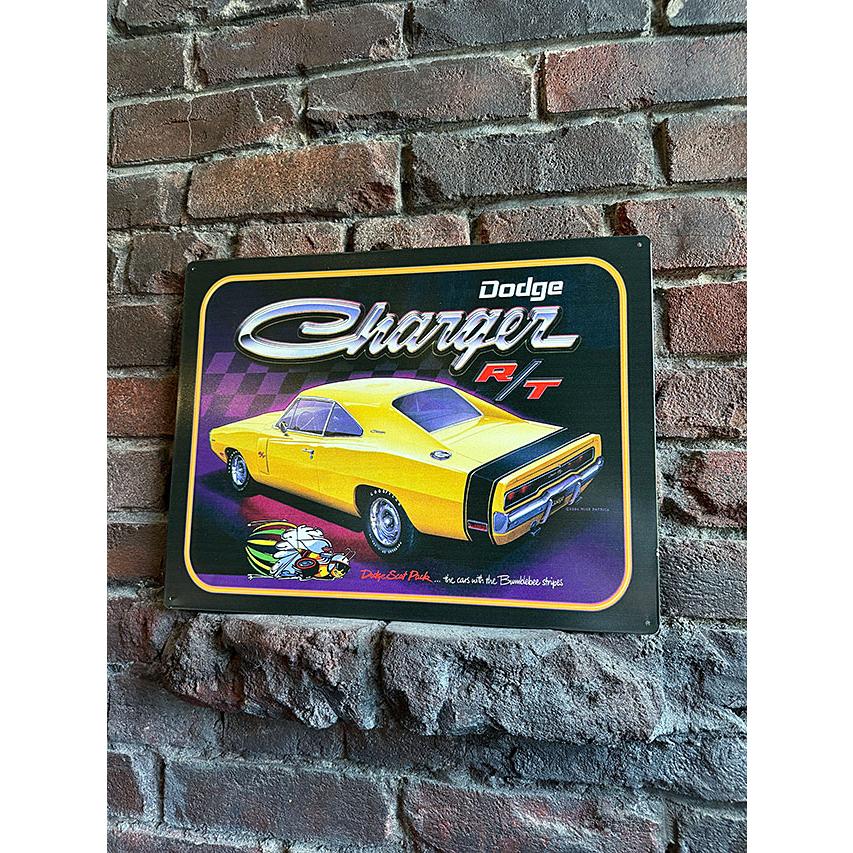 ダッジ　チャージャー　R/T　ブリキ看板　■ アメリカ雑貨 アメリカン雑貨 |  | 03