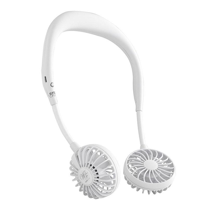両手フリーでメチャ便利！手ぶら扇風機　ダブルファン　首掛け扇風機　ポータブルファン　携帯用扇風機　SPICE W FAN |  | 05