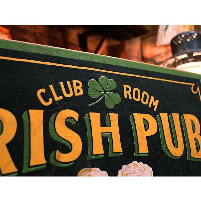 アイリッシュパブ　木製看板　（レクタングル）　■　アメリカン雑貨　アメリカ雑貨　ウッドサイン |  | 02