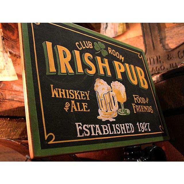 アイリッシュパブ 木製看板 （レクタングル） □ アメリカン雑貨