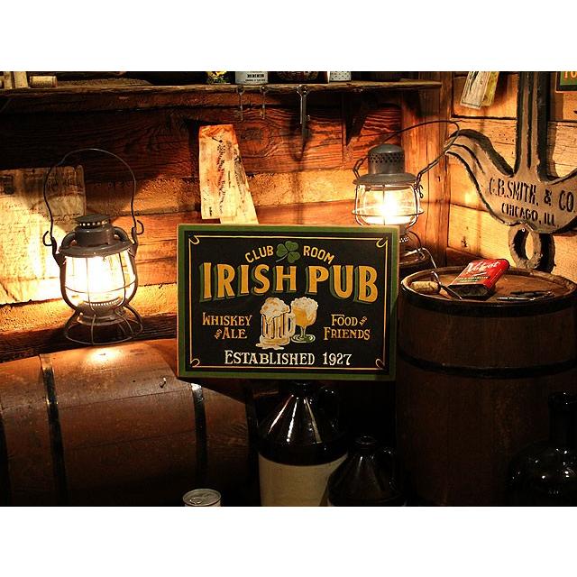 アイリッシュパブ　木製看板　（レクタングル）　■　アメリカン雑貨　アメリカ雑貨　ウッドサイン |  | 07