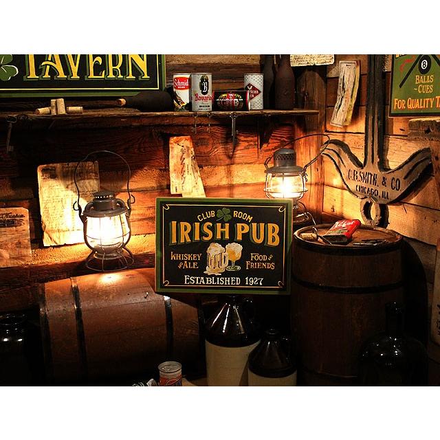 アイリッシュパブ　木製看板　（レクタングル）　■　アメリカン雑貨　アメリカ雑貨　ウッドサイン |  | 08