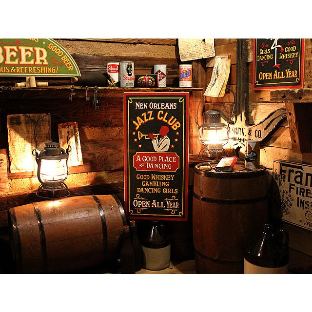 ニューオリンズジャズクラブ　木製看板 ■ アメリカン雑貨 アメリカ雑貨 ウッドサイン |  | 08