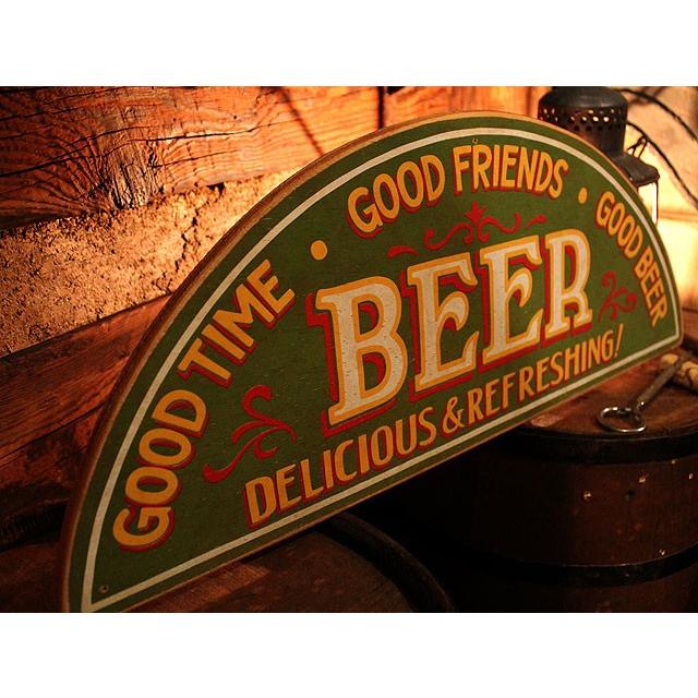 ビアー　木製看板　（デリシャス＆リフレッシング）　■　アメリカン雑貨　アメリカ雑貨　ウッドサイン |  | 03