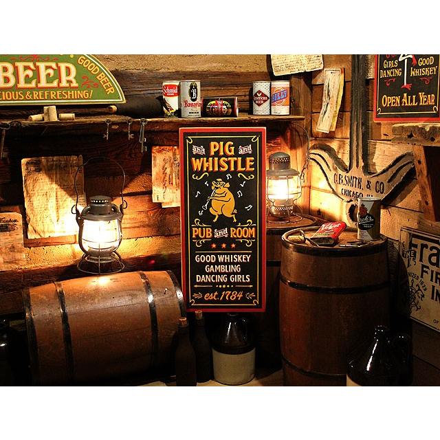 ピッグホイッスルパブ 木製看板 □ アメリカン雑貨 アメリカ雑貨
