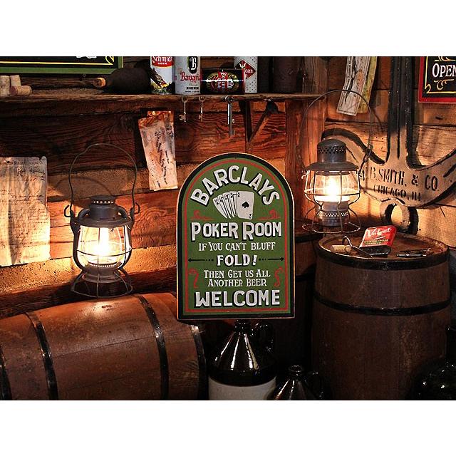 バークレイズ　ポーカールーム　木製看板 ■ アメリカン雑貨 アメリカ雑貨 ウッドサイン |  | 07