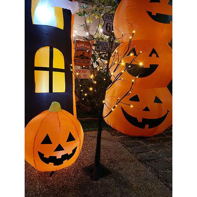 【即納】【在庫あり】LEDブラックツリー120cm　Sサイズ　LED48球仕様  ■ パーティー 飾り アメリカ雑貨 ハロウィン |  | 04