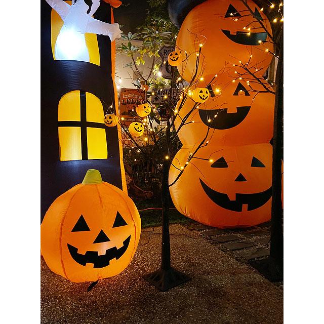 【即納】【在庫あり】LEDブラックツリー120cm　Sサイズ　LED48球仕様  ■ パーティー 飾り アメリカ雑貨 ハロウィン |  | 07