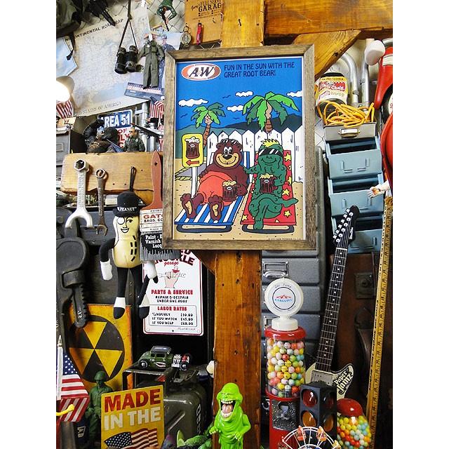 ポスターフレーム　（A&W/グレートルートビアー）　ポスター＆木製フレームのセット ■ アメリカン雑貨 アメリカ雑貨 |  | 04