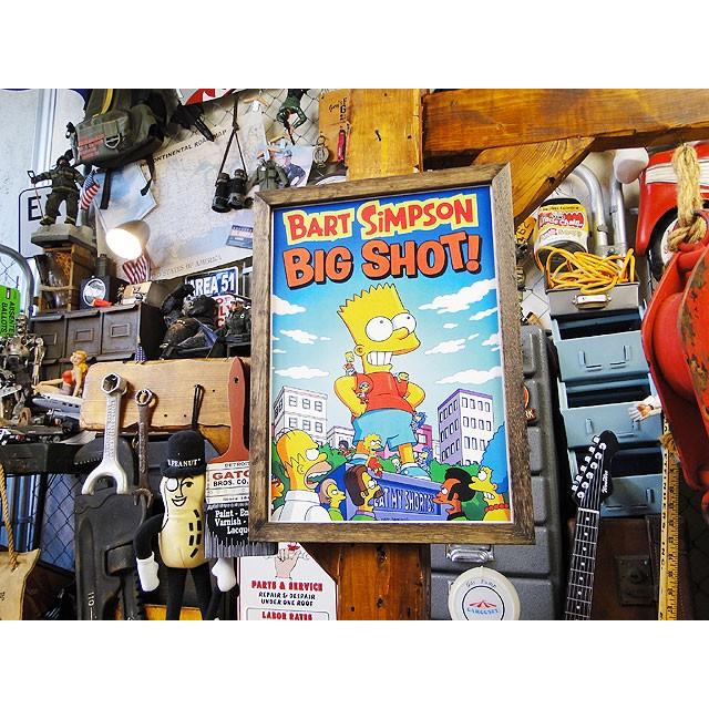 ポスターフレーム （シンプソンズ/ビッグショット） ポスター＆木製