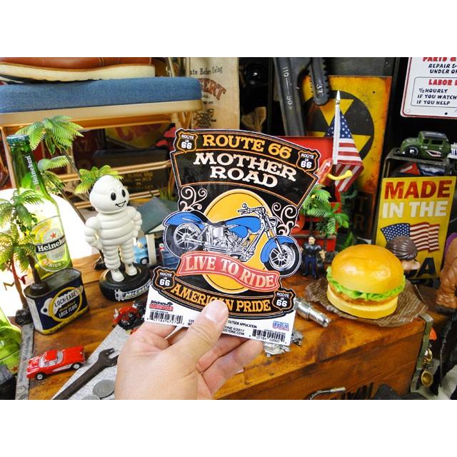 ルート66　ステッカー　Lサイズ　（ライブトゥライド）　アメリカ雑貨　アメリカン雑貨 |  | 01