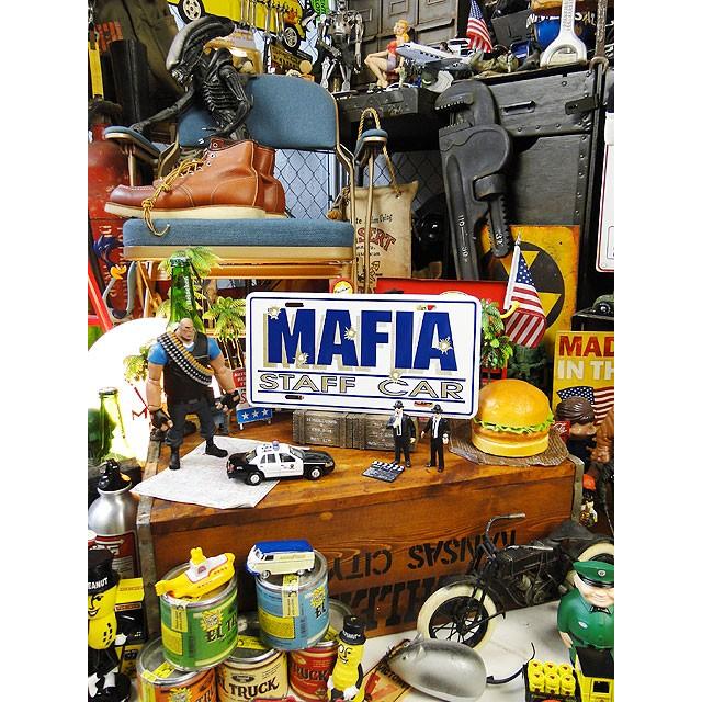 マフィアスタッフカー　ライセンスプレート　アメリカ雑貨 アメリカン雑貨 |  | 03