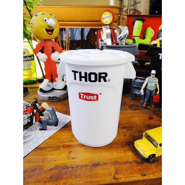 トラスト　ソーラウンドコンテナ　ミニ（フタ付き）　THOR（ホワイト）　アメリカ雑貨 アメリカン雑貨 爆買 | 