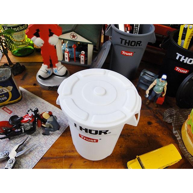 トラスト　ソーラウンドコンテナ　ミニ（フタ付き）　THOR（ホワイト）　アメリカ雑貨 アメリカン雑貨 爆買 |  | 01
