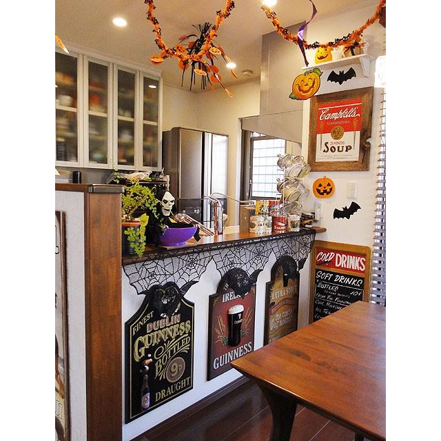 【即納】【在庫あり】ハロウィン　レースドレープ　（ブラック）　■　パーティー　飾り　アメリカ雑貨　店舗装飾　ハロウィン　飾り |  | 04