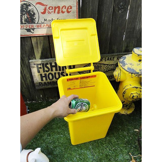DULTON（ダルトン） プラスチックトラッシュカン 18Lサイズ （イエロー