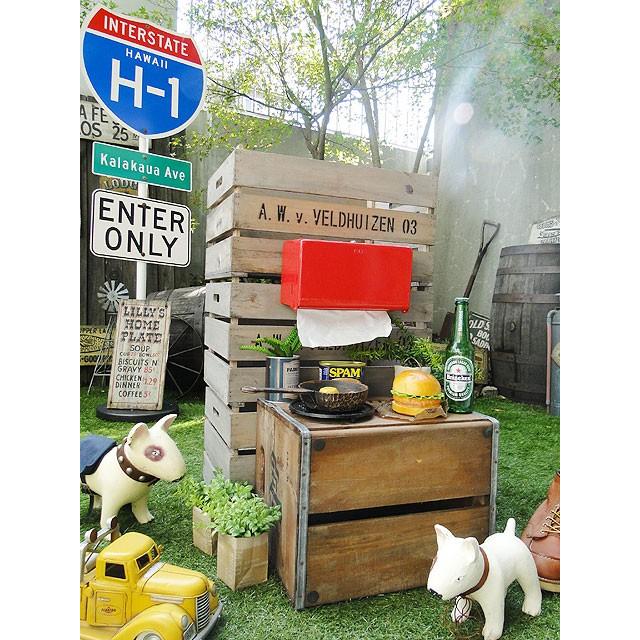 ダルトン　ティッシュディスペンサー　（レッド）　■　アメリカ雑貨　アメリカン雑貨　DULTON　ティッシュケース　ティッシュボックス | DULTON | 10