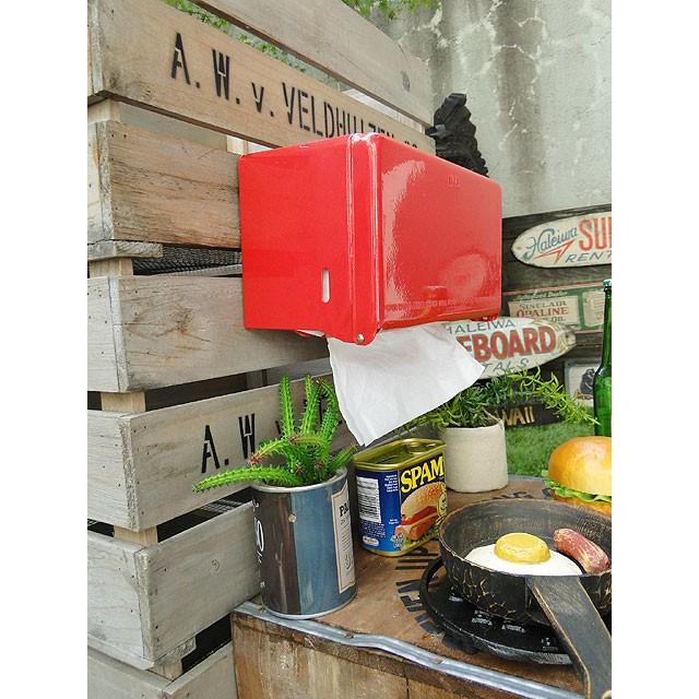 ダルトン　ティッシュディスペンサー　（レッド）　■　アメリカ雑貨　アメリカン雑貨　DULTON　ティッシュケース　ティッシュボックス | DULTON | 03