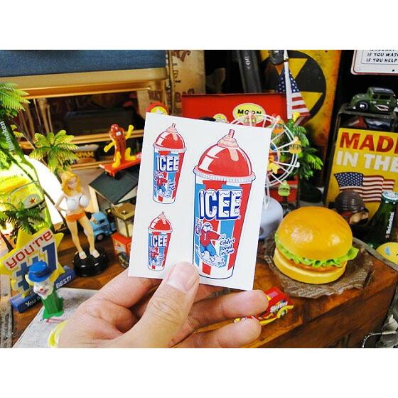 アイシー　オフィシャルステッカー　（カップフローズン/レッド）　■ アメリカン雑貨 アメリカ雑貨 |  | 02