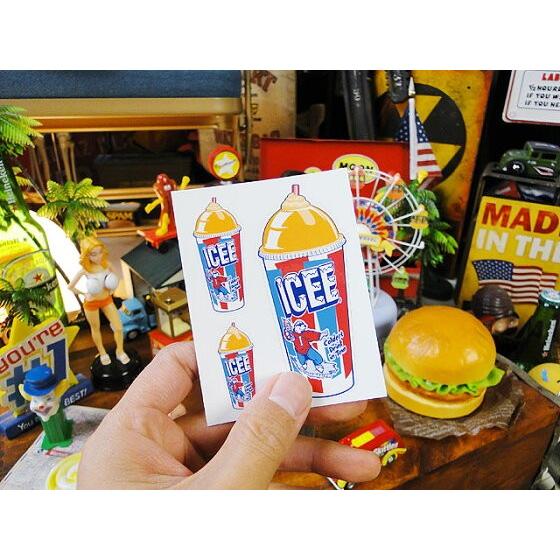 アイシー　オフィシャルステッカー　（カップフローズン/オレンジ）　■ アメリカン雑貨 アメリカ雑貨 |  | 02