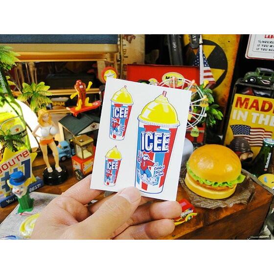 アイシー　オフィシャルステッカー　（カップフローズン/イエロー）　■ アメリカン雑貨 アメリカ雑貨 |  | 02