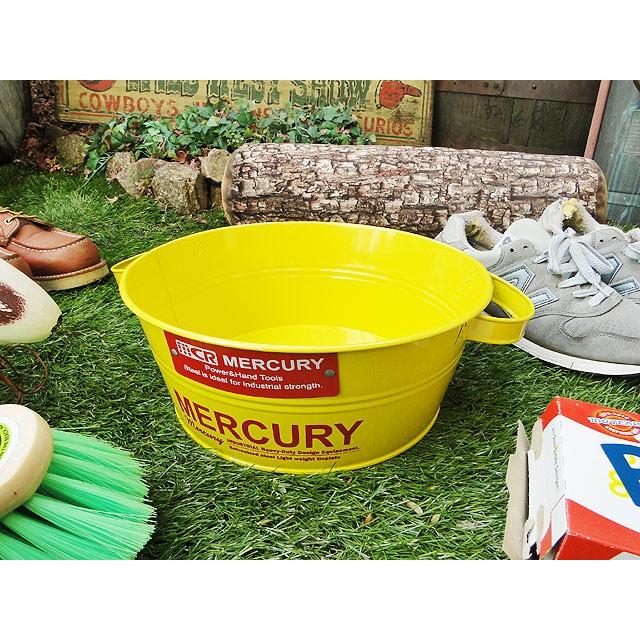 マーキュリー　タブバケツ　（イエロー）　■　アメリカン雑貨　アメリカ雑貨　MERCURY　雑貨　鉢カバー　収納　アウトドア　男前 | MERCURY | 03