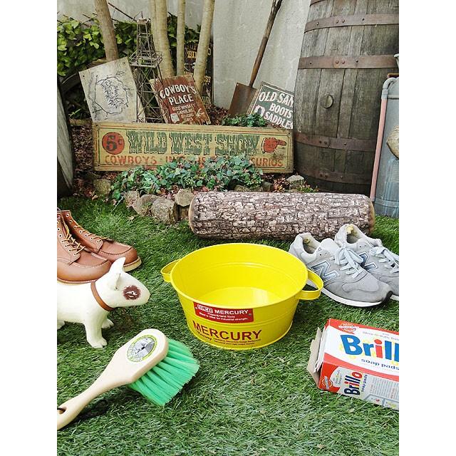 マーキュリー　タブバケツ　（イエロー）　■　アメリカン雑貨　アメリカ雑貨　MERCURY　雑貨　鉢カバー　収納　アウトドア　男前 | MERCURY | 05