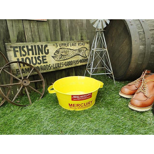 マーキュリー　タブバケツ　（イエロー）　■　アメリカン雑貨　アメリカ雑貨　MERCURY　雑貨　鉢カバー　収納　アウトドア　男前 | MERCURY | 06