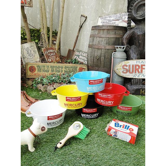 マーキュリー　タブバケツ　（イエロー）　■　アメリカン雑貨　アメリカ雑貨　MERCURY　雑貨　鉢カバー　収納　アウトドア　男前 | MERCURY | 07