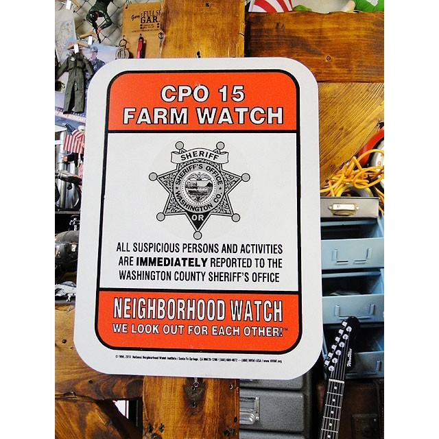 アメリカの自警団ネイバーフッドウォッチ ヴィンテージサイン CPO 15